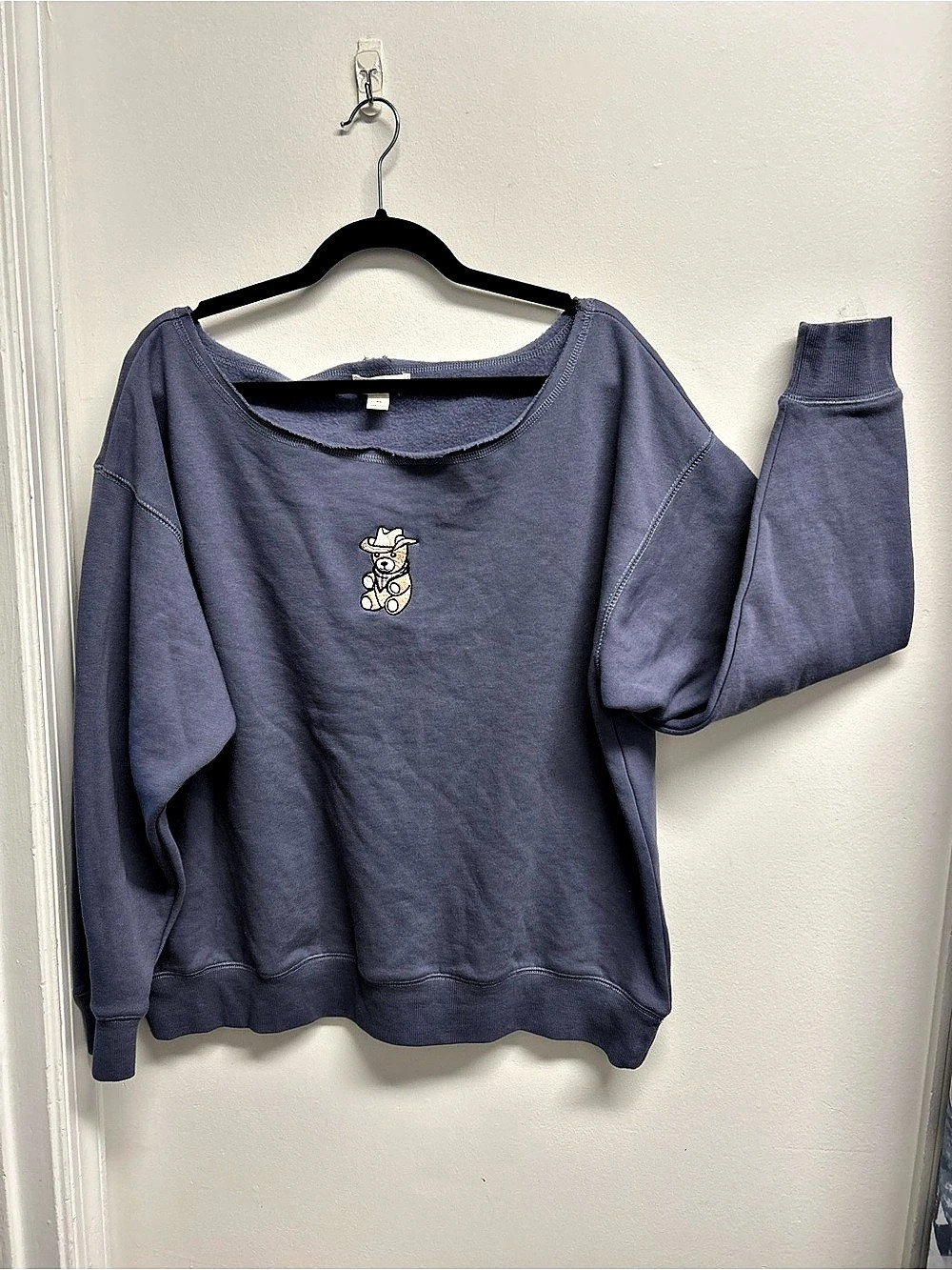 Aeropostale Bear Graphic Sweatshirt in Blue Size XL Like New